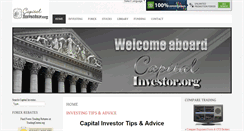 Desktop Screenshot of capitalinvestor.org